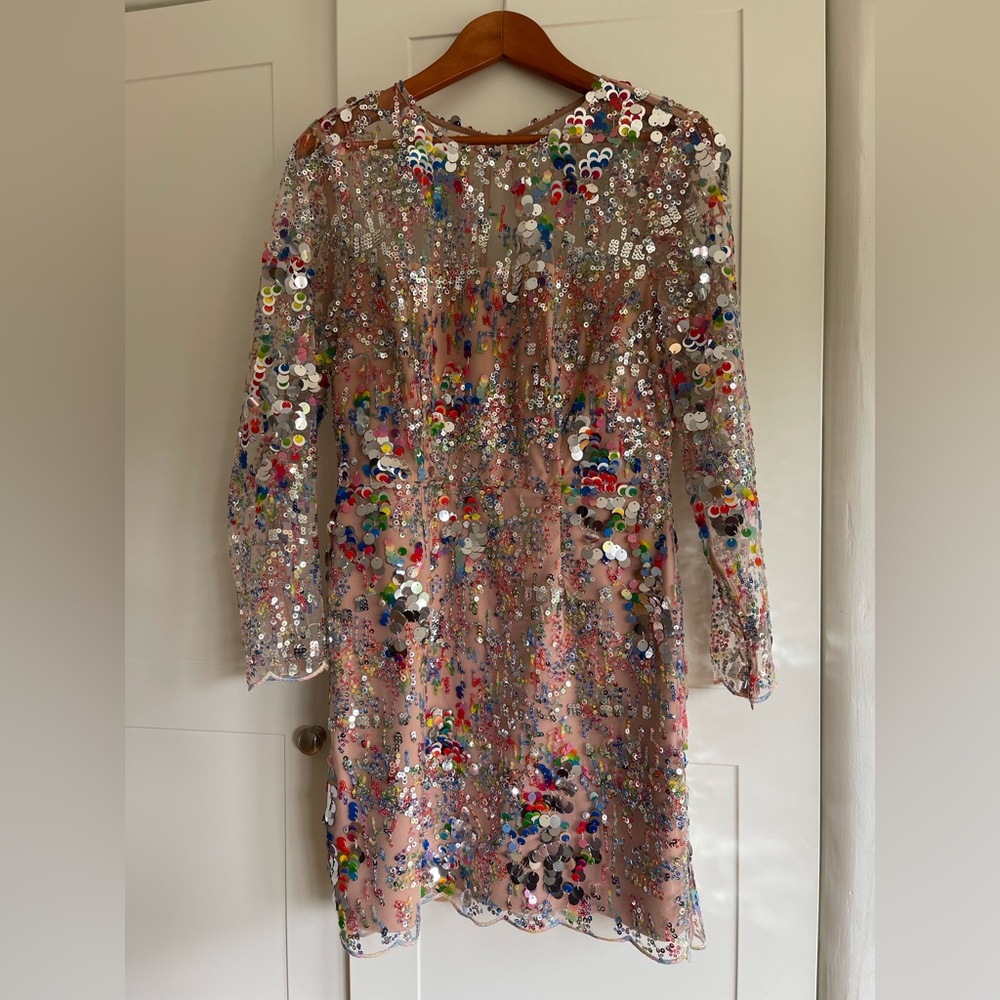 Milly, size 6, confetti dress